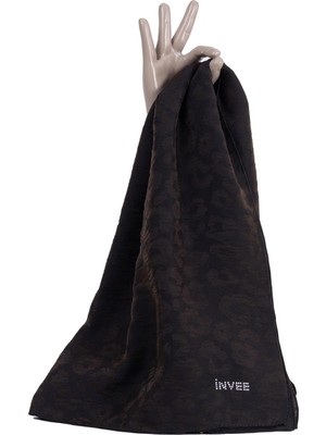Leopar Şal Siyah Altın