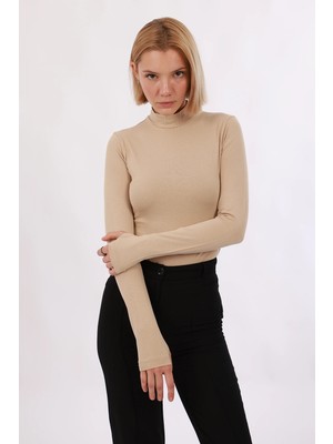 Kadın Parmak Detaylı Body