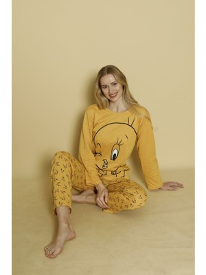 Kadın Homewear Twister Desenli Pijama Takımı Yeni Sezon