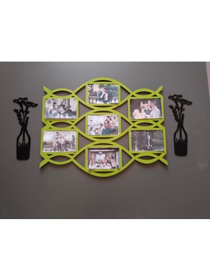 Anneye En Güzel Hediye Modern Çoklu Çerçeve 7 Fotoğraflık Kişiye Özel Renk 3 Lü Set