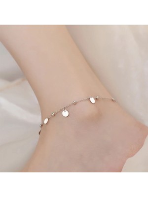 Shiklik Gümüş Renk Top Zincir Bohem Kadın Halhal