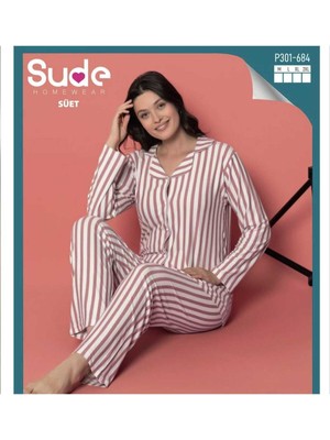 Kadın Önden Düğmeli Yeni Sezon Homewear Pijama Takımı Yeni Sezon