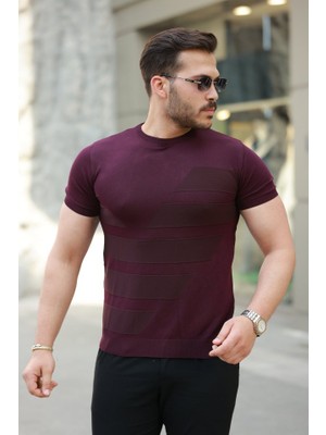 Erkek Bisiklet Yaka Kısa Kollu Tişört