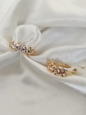 Ladybirdbujiteri Orta Zirkon Taşlı  Çelik Beştaş Yüzük