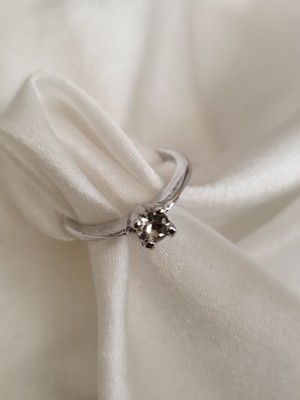 Ladybirdbujiteri V Kesim Tektaş Çelik Yüzük Küçük Boy