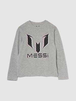 Gap Erkek Çocuk Gri Messi Grafik T-Shirt