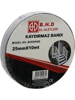 25MM x 10MT Kaydırmaz Siyah Bant