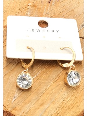 Zirkon Taşlı Lüks Tasarım Küpe