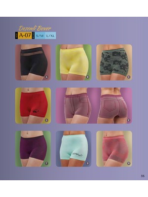 Kadın Desenli Boxer