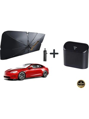 Trakmats Land Rover Range Rover Vogue 2020-2021-2022-2023-2024-2025  Bükülebilir Sap Mekanizmalı,araba Güneşlik Şemsiye / Araç Içi Oynar Kapaklı Çöp Kovası