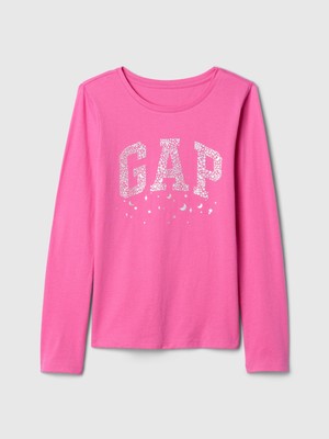 Gap Kız Çocuk Pembe Grafikli T-Shirt