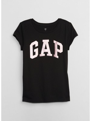 Gap Baskılı Siyah Kız Çocuk T-Shirt 460525000