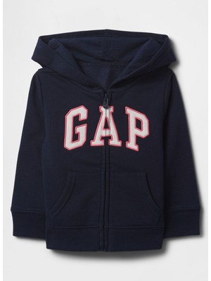 Gap Baskılı Kız Çocuk Koyu Lacivert Sweatshırt 742963001