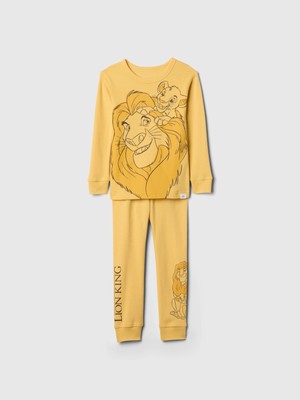 Gap Bebek Sarı %100 Organik Pamuk Disney Grafikli Pijama Takımı