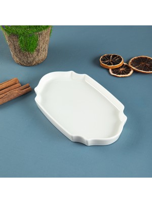 Aryıldız Lunar Kare Oval Servis Tabağı 20 cm