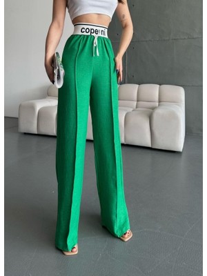 Kadın Aerobin Kumsş Yüksek Bel Bol Kesim Gipeli Pantolon