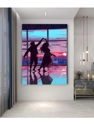 Özkacar Group Dans Eden Çift Tablo Ev Duvar Salon Ofis Dükkan Hediyelik Dekarasyon Süsü
