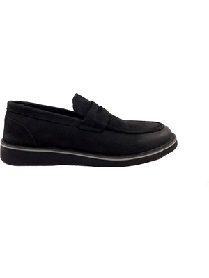 Castle Black 31277-2 Siyah Nubuk Deri Günlük Erkek Casual Ayakkabı