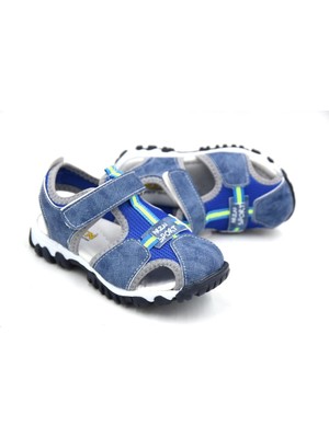 Arzen 5192 Kot Mavi Erkek Çocuk Sandalet Ayakkabı
