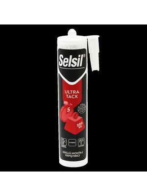 Selsil Montaj Yapıştırıcı Beyaz Ultra Tack 290ML