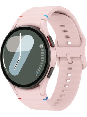 MobaxAksesuar Huawei Watch GT 6/5/4/3/2 Pro 46mm Ultimate SE Elite Kordon Dekoratif Örgü Çizgili Spor Silikon Kayış