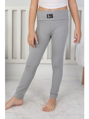 E Çocuk Basic Kız Çocuk Fitilli Tayt - 8001SB