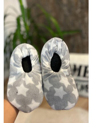 Kadın Yumuşak Kaymaz Renkli Rahat Lastikli Rahat Ev Patik Botu Panduf