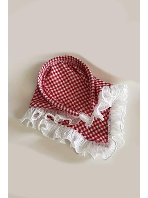 French Style Taçlı Üçgen Bandana