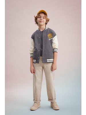 DeFacto Loose Fit Standart Paça Gabardin Pantolon Erkek Çocuk B7144A824SP