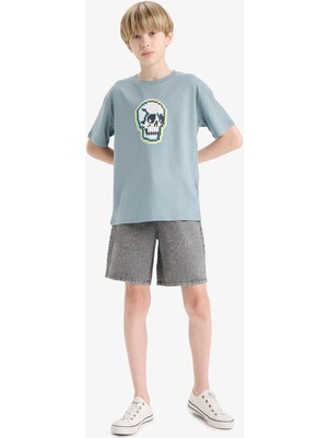 DeFacto Erkek Çocuk Jean Şort D8575A825SM