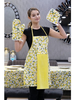 Damla Sıvı Geçirmez Masa Örtüsü ve Mutfak Önlüğü Seti Runner Masa Örtüsü Modelleri