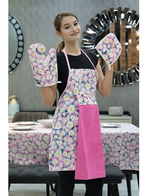 Damla Sıvı Geçirmez Masa Örtüsü ve Mutfak Önlüğü Seti Runner Masa Örtüsü Modelleri