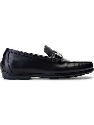 Valentıno Erkek Hakiki Deri Siyah Loafer Ayakkabı 667 2084 Erk Ayk Y23 Black
