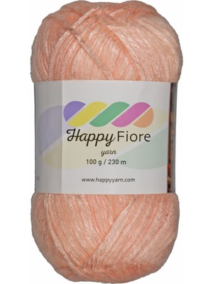 Kürkçü Han Happy Fiore Parlak Örgü İpi 100gr / 230mt | Yünlü El Örgü İpliği - Somon Pembesi