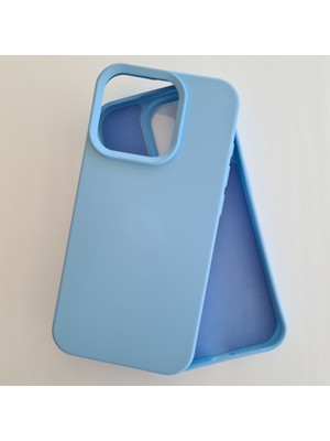 Pirok Store İphone 15 ProMax  İle Uyumlu  LOGOSUZ İçi Kadife Esnek  Silikon Lansman Kılıf