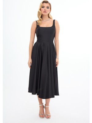  Elbıse Mıdı Sırtı Acık	