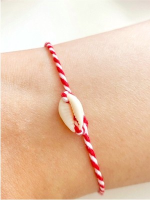 Kadın Kırmızı Deniz Kabuğu Marteniçka Halhal