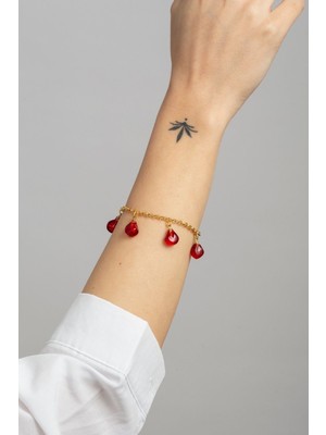 Murano Cam Narlı Bileklik | Bereket ve Şıklığın Simgesi El Yapımı Tasarım