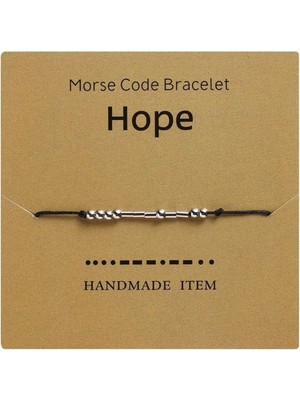 Mors Alfabesi Hope(Umut) Bileklik