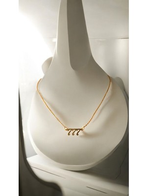 777 Altın Kaplama Şans Kolyesi – Numeroloji Temalı & Zarif Tasarım