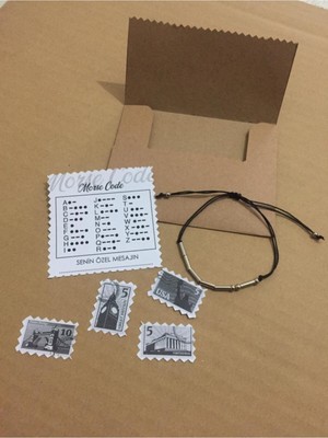 2 Adet Sevgililer Için Hediye Çift Mors Alfabeli Bileklik