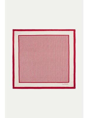 Tommy Hilfiger Kadın Ipek Kırmızı Eşarrp AW0AW17629XLD