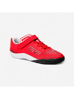 Kipsta Çocuk Futsal Ayakkabısı / Salon Ayakkabısı - Kırmızı / Siyah - Ginka 500