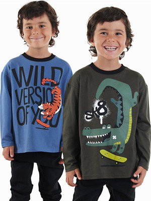 Skate Erkek Çocuk 2'li Paket T-Shirt
