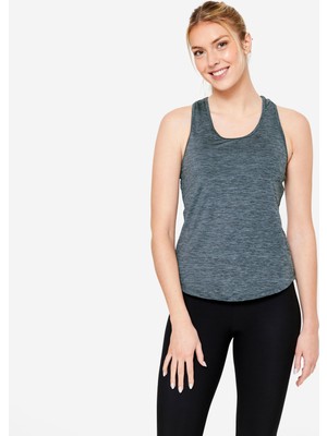 Domyos Kadın Sporcu Atleti - Fitness Kardiyo - Alacalı Gri - My Top 100