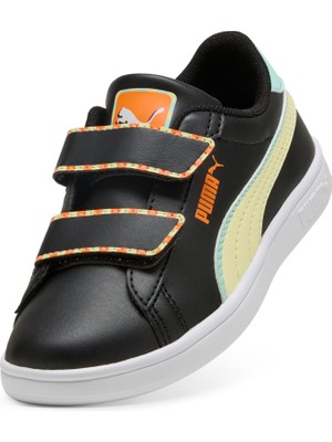 Puma Smash 3.0 Playdate V Siyah Erkek Çocuk Sneaker