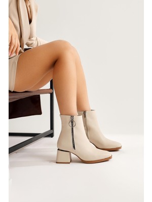 Deyana Ten Fermuar Aksesuarlı Bot