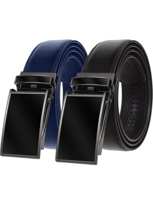 2 Adet Otomatik Tokalı Deliksiz Erkek Kemeri