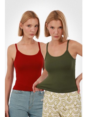 Kadın Askılı Atlet 2’li Set