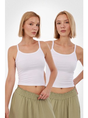 Kadın Askılı Atlet 2’li Set